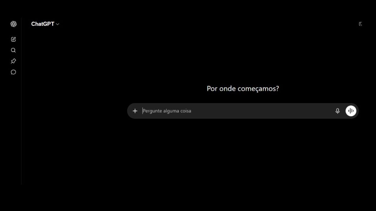 Interface do ChatGPT gerando um roteiro para canal dark.